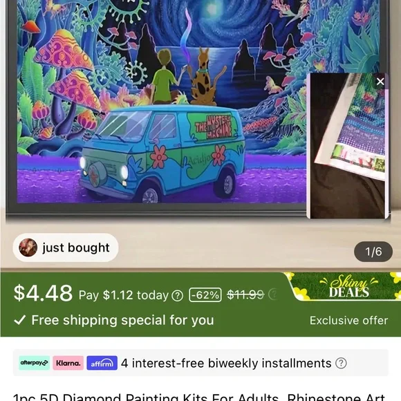 5D Diamond Painting Full of Diamonds Living Room Decor - Picture 4 of 15